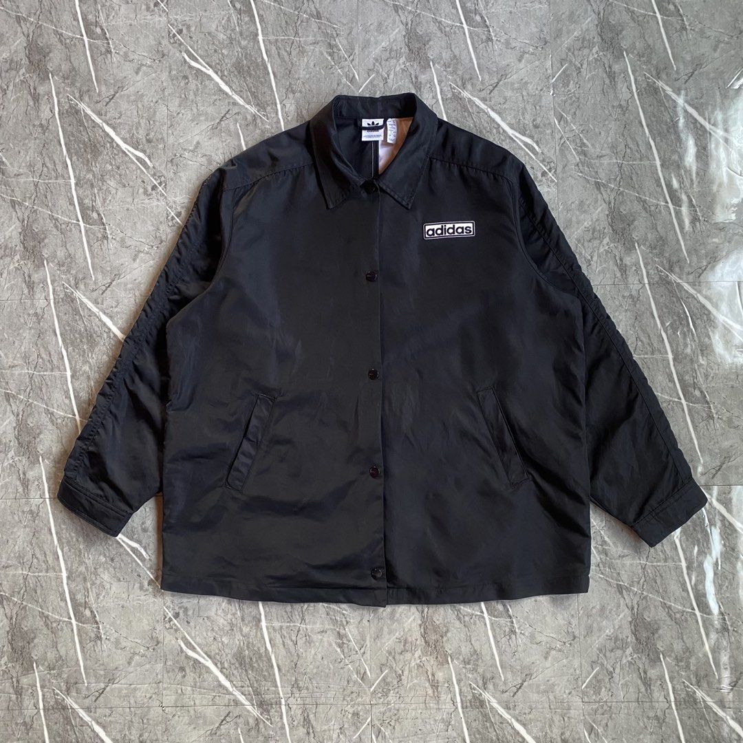Adidas Adi-Break Jacket (Category: Coats, Jackets and Outerwear) located in Naga. Submitted by wanderingtreasures.ph1 (Listing ID 1470271421, Image 1). Description: Adi Adi-Break Jacket Condition 9.5/10 Color rate 10/10 Authentic 100% polyester satin XL size Width 25 / Length 29 No issues php + sf 📩.