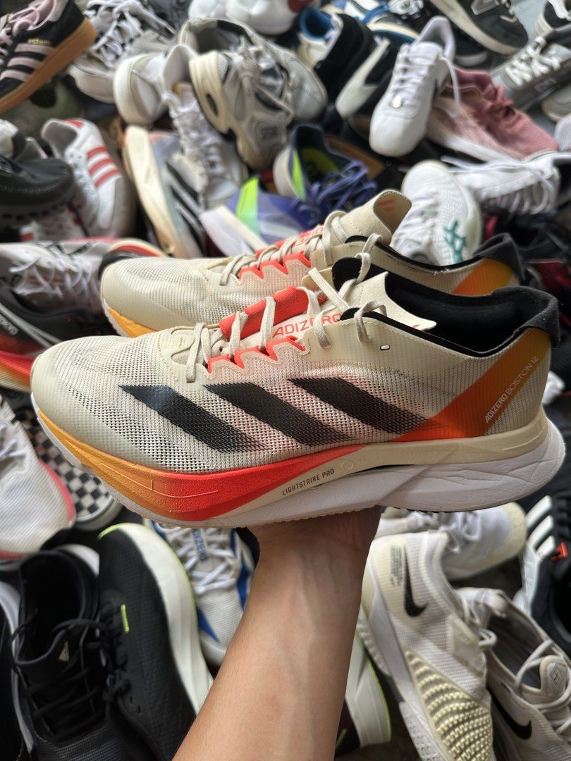 Adidas Adizero Boston 12 (Category: Sneakers) located in Marikina City. Submitted by azaero (Listing ID 1470279255, Image 3). Description: Size Men's US 10 / cm 28 / Euro 44 Excellent Condition no issues.