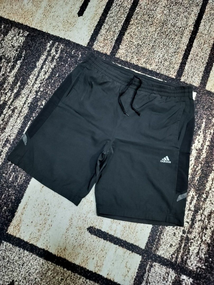 Adidas Athletic Woven Short (Category: Shorts) located in Taguig. Submitted by thriftybounce (Listing ID 1470275986, Image 1). Description: Waist : 30 Stretch Length : 19 Leg Open : 11 Color Rate : 9.3/10 Issue : unnoticeable pinhole.