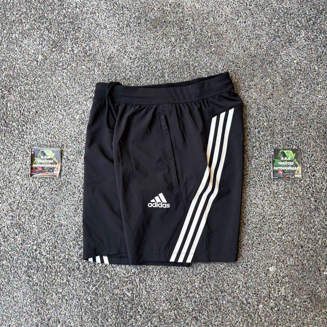 Adidas athletic/training shorts Men’s (Category: Shorts) located in Caloocan City. Submitted by rjlthrifts (Listing ID 1470181304, Image 1). Description: Adidas athletic/training shorts Men’s AEROREADY-equipped training/running shorts Excellent Condition Color Rate 10/10 28 - 31 Waist Line 17.5 Length No Issue. Price. 1,280 Loc. South Caloocan Courier. J&T And Flash Express.