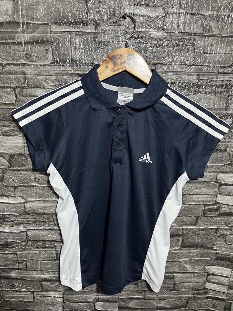 Adidas Badminton Polo shirt (Category: Activewear) located in Manila. Submitted by flex_curation (Listing ID 1470152439, Image 1). Description: 17x20 IN VERY GOOD CONDITION BACOOR CAVITE LOC.