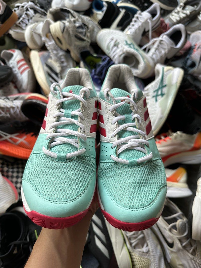 Adidas Barricade Court (Category: Sneakers) located in Marikina City. Submitted by azaero (Listing ID 1470279066, Image 2). Description: Size Women's US 7.5 / Euro 39.5 / cm 24.5 Good Condition Spikey no issues.