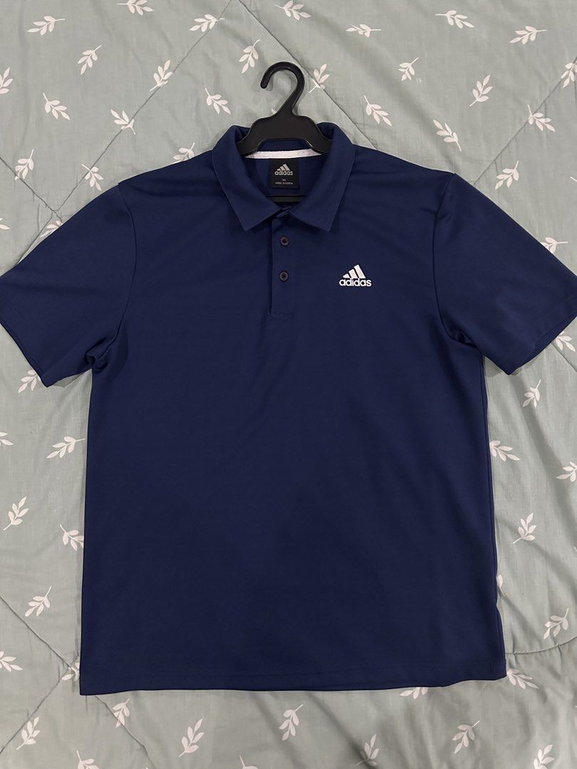 Adidas Dryfit Polo Shirt (Category: Activewear) located in Angeles City. Submitted by jules_aa (Listing ID 1470197666, Image 1). Description: Excellent condition No issues Dimes: 21.5 x 27.5.