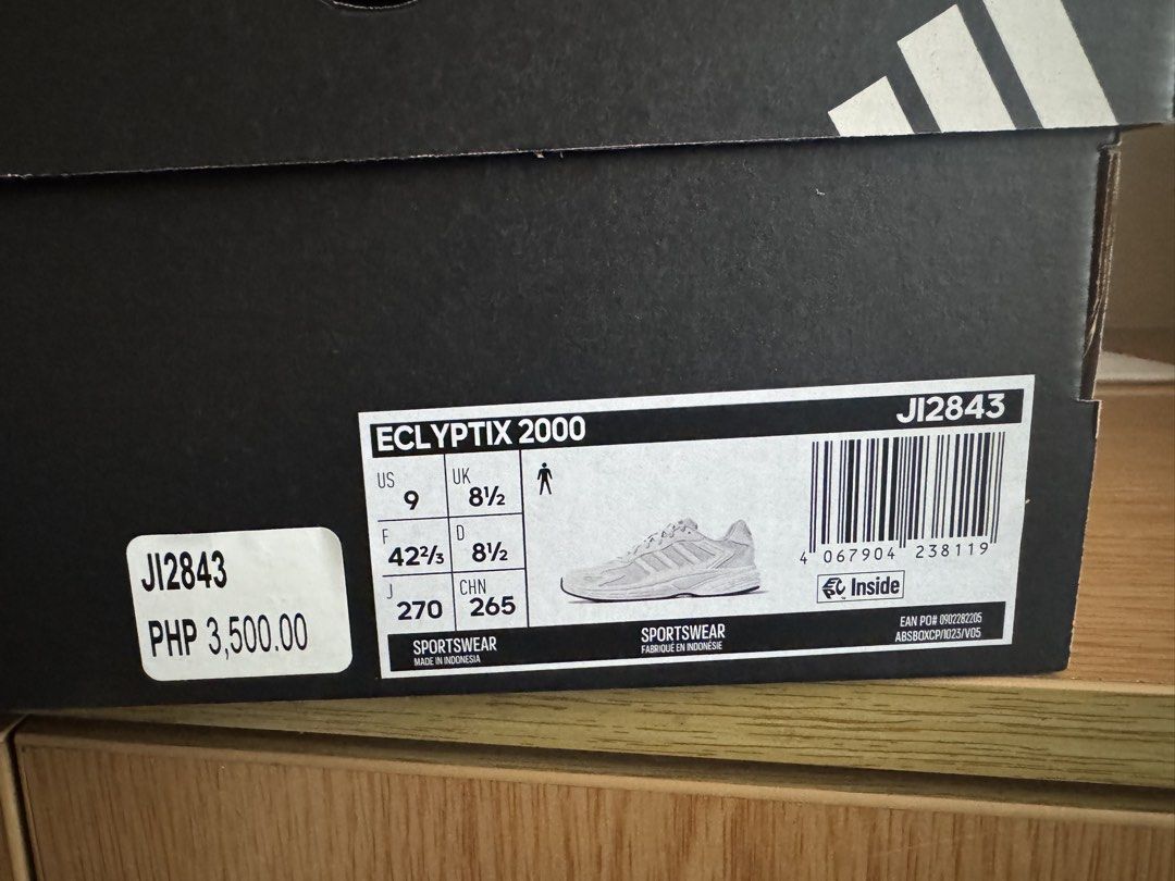 Adidas Eclyptix 2000 (Category: Casual Shoes) located in Taytay. Submitted by giggle.clutz (Listing ID 1470221799, Image 2). Description: Brand new (never used) With Og box Size: US 8.5 Selling for same price I got it.