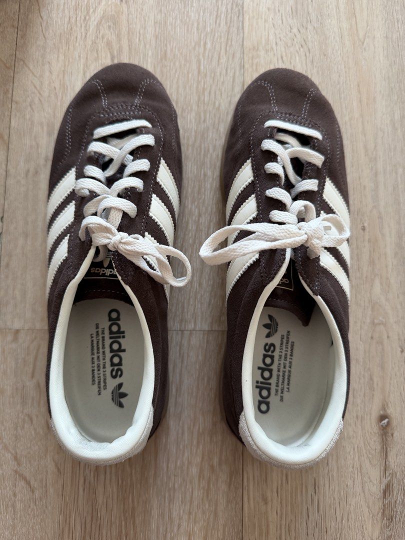 Adidas Gazelle Lo Pro (Category: Sneakers) located in Quezon City. Submitted by chanhr (Listing ID 1470346454, Image 1). Description: Adidas Gazelle Lo Pro Brown/ white Like new - used once only US Womens - 8 Comes with box Original price is ₱6, 000.
