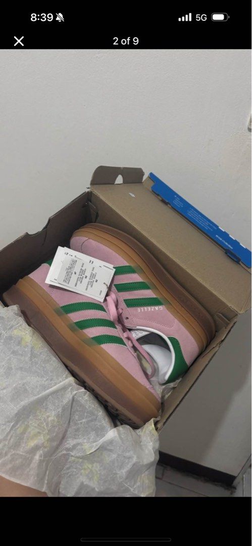 Adidas Gazelle Platform (Category: Sneakers) located in Makati City. Submitted by iammvenice (Listing ID 1470279678, Image 1). Description: -size 6.5-7 -bought in korea -brand new -rfs:wrong size .
