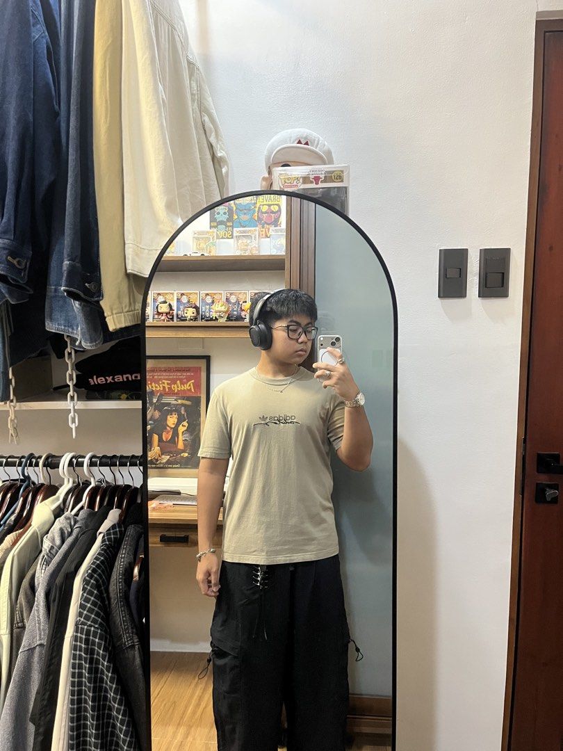Adidas Mid-logo Tee (Category: Tshirts & Polo Shirts ) located in Davao. Submitted by spilled.bins (Listing ID 1470272500, Image 3). Description: Adidas Mid-logo Tee 2020 Release Width: 20.5in Length: 27.2in Medium Measurement No Issues Excellent Condition . Mine: ₱500 +shipping fee on top . Model Reference: Height: 5’5 feet Weight: 68kg.