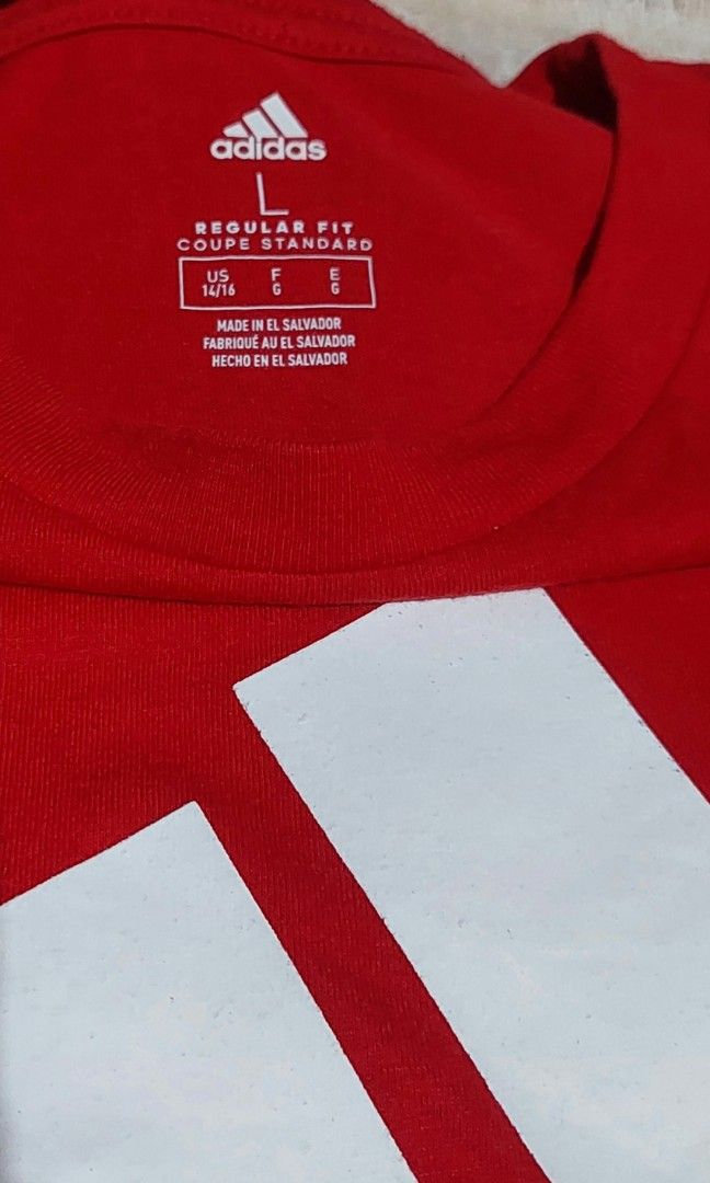 Adidas red tee (Category: Tshirts & Polo Shirts ) located in Daet. Submitted by stonervoid (Listing ID 1470275362, Image 2). Description: Adidas red tee 18x25 300 shipped.