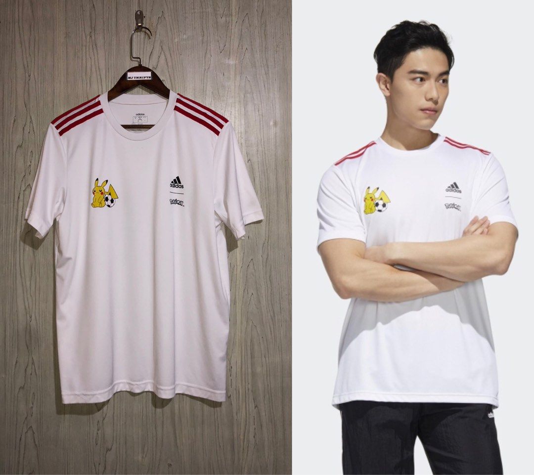 Adidas shirt polyester (Category: Activewear) located in Ozamiz City. Submitted by mj_thrifts (Listing ID 1470286855, Image 1). Description: Adidas Pokémon W:22 x L:28.5 Excellent condition 9.5/10 580+sf.