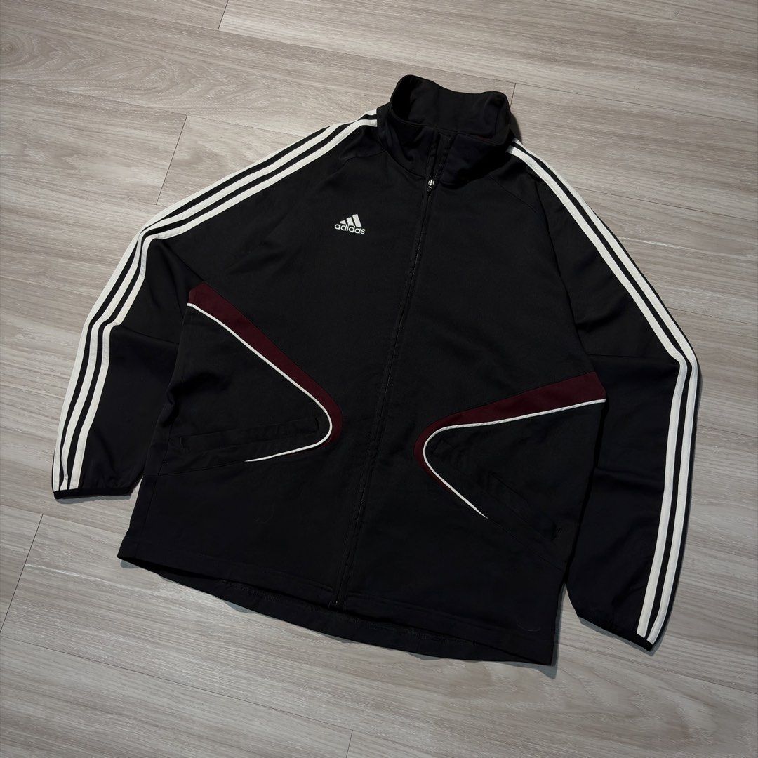 Adidas Three Stripes Track jacket (Category: Coats, Jackets and Outerwear) located in Cavite. Submitted by latteroption (Listing ID 1470331399, Image 2). Description: Adidas TrackJacket issue: None Condition: 10/10 Size: L-XL Length x Width: 28x23.