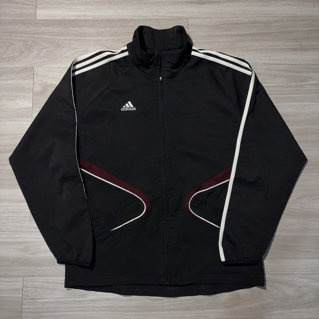 Adidas Three Stripes Track jacket (Category: Coats, Jackets and Outerwear) located in Cavite. Submitted by latteroption (Listing ID 1470331399, Image 3). Description: Adidas TrackJacket issue: None Condition: 10/10 Size: L-XL Length x Width: 28x23.