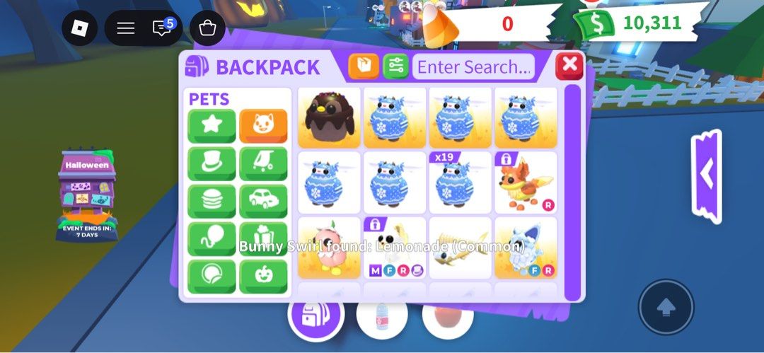 Adopt Me pets For Sale (Category: In-Game Products) located in Caloocan City. Submitted by cecee_19 (Listing ID 1470222725, Image 3). Description: Hello can be bought separately! I also have 1 Ride Potion Gcash payment only. DM me for prices Thank you ^^.
