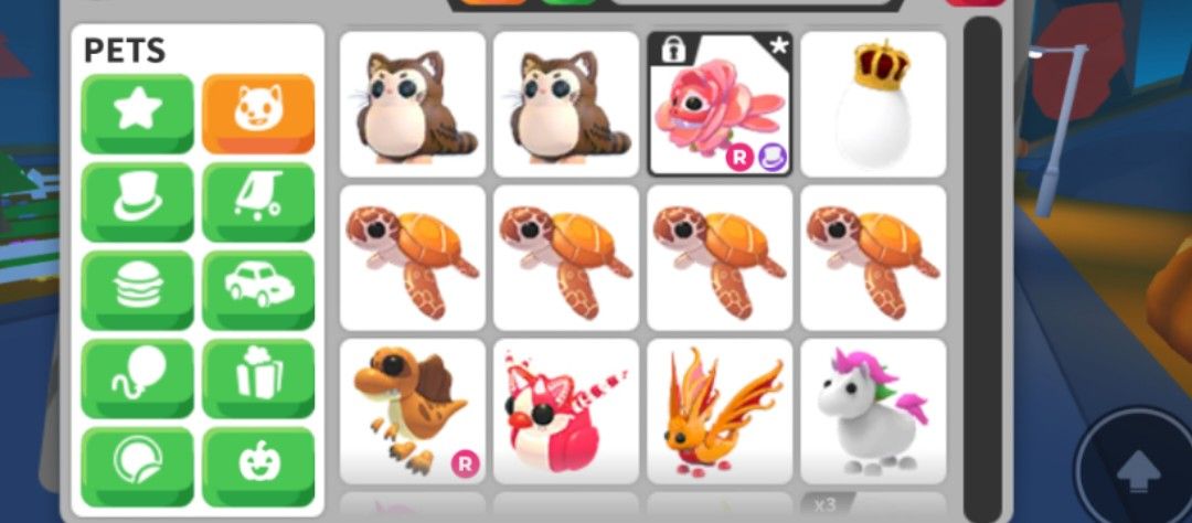 ADOPT ME PETS! in bulk only 💘 (Category: In-Game Products) located in San Jose del Monte. Submitted by pqza3 (Listing ID 1470201920, Image 3). Description: - Quitting na, and need money for school ! - All pets can be bought except Rose dragon (untradable) - Prices are not shown, suggest prices on dm!! (i know prices, do not scam me) - Pets minimum are 5 pesos 💘 MOP: Gcash or Maya !! .