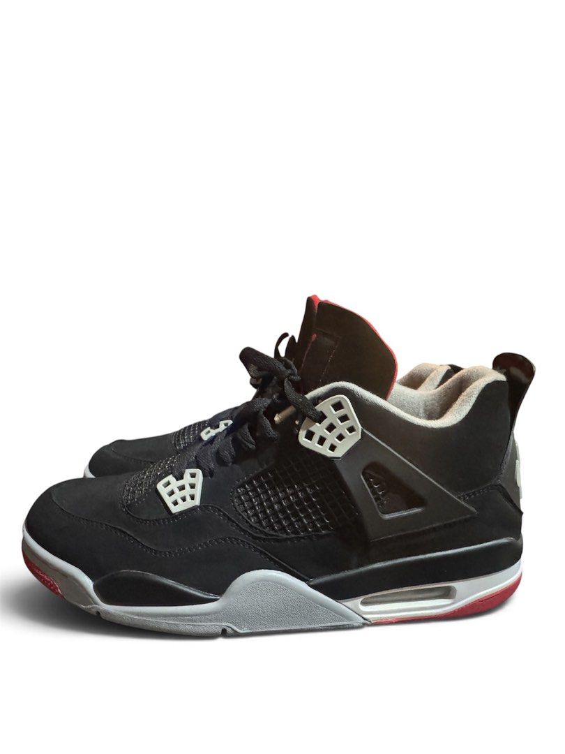 Air Jordan 4 retro “bred” (Category: Sneakers) located in Calamba. Submitted by notyourhypeshop (Listing ID 1470319652, Image 2). Description: Air Jordan 4 retro “bred” 2019 release size 12 authentjc.