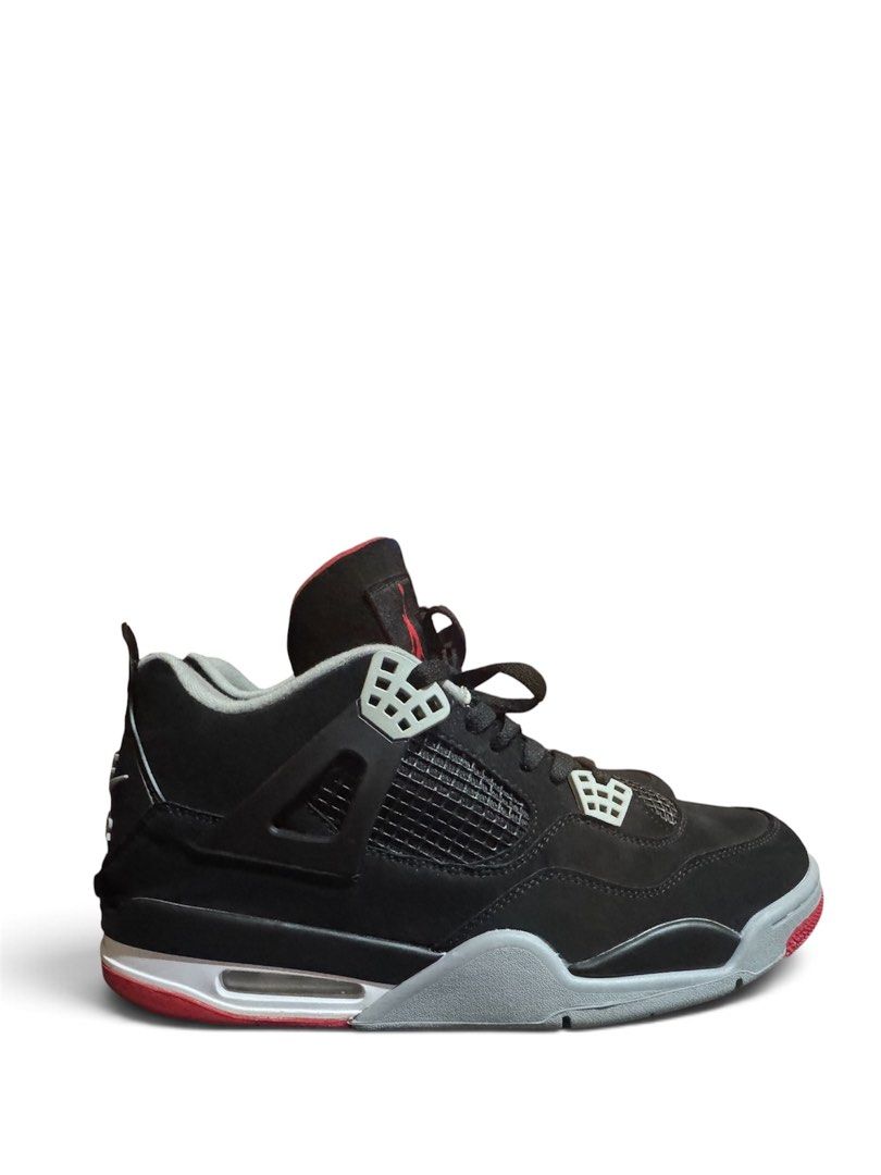 Air Jordan 4 retro “bred” (Category: Sneakers) located in Calamba. Submitted by notyourhypeshop (Listing ID 1470319652, Image 1). Description: Air Jordan 4 retro “bred” 2019 release size 12 authentjc.