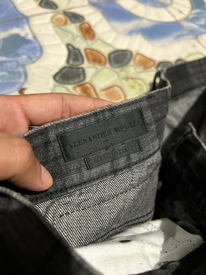 Alexander McQueen Pants (Category: Jeans) located in Balamban. Submitted by jah.mnky (Listing ID 1470160820, Image 3). Description: Alexander McQueen Pants Size 36W | 41.5L | 12Thigh | 8LegOpen Very Excellent Condition 9.5/10 Color Rate No Issue.
