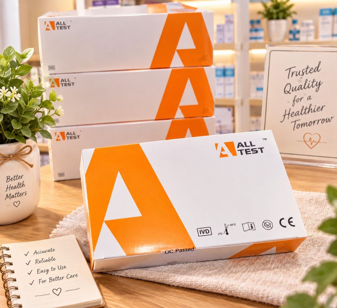 All Test Medical Testing Kits Boxes (drug tests) (Category: Medical Supplies & Tools) located in Manila. Submitted by maryjane__star (Listing ID 1470187410, Image 1). Description: - Authentic All Test medical testing kits in white and orange boxes - Multiple boxes available for purchase - IVD certified and CE marked for safety and reliability - Quality Control (QC) passed items - Important: Follow temperature-sensitive storage guidelines indicate