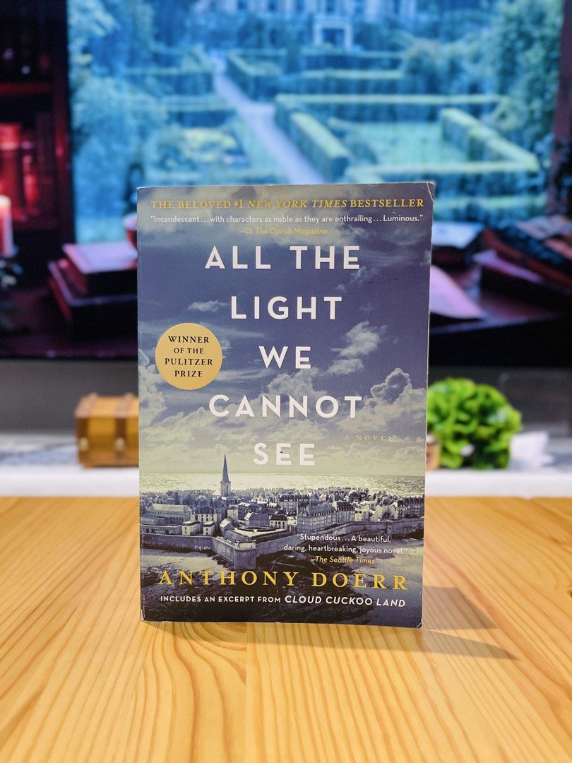 All the Light We Cannot See by Anthony Doerr (Category: Storybooks) located in Makati City. Submitted by pagesandplay (Listing ID 1470162801, Image 1). Description: - Title: All the Light We Cannot See by Anthony Doerr - Format: Paperback (includes bonus Cloud Cuckoo Land excerpt) - Condition: Clean pages, intact spine, minor shelf wear on cover edges - Accolades: Winner of the Pulitzer Prize - Perfect for fiction lovers and book collectors.