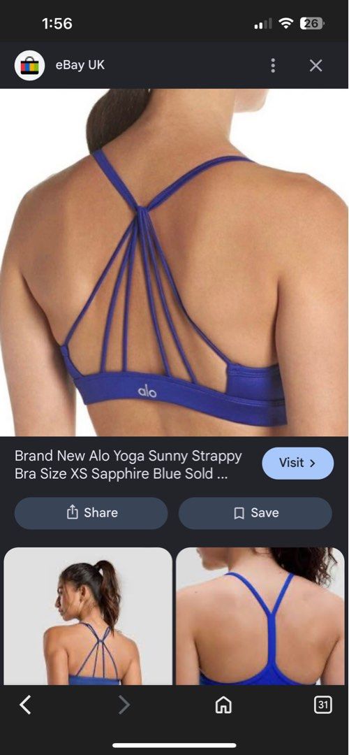 Alo Bra Top (Category: Activewear) located in Dipolog. Submitted by krstnagnis98 (Listing ID 1470347806, Image 1). Description: Alo Bra Top Small Authentic .