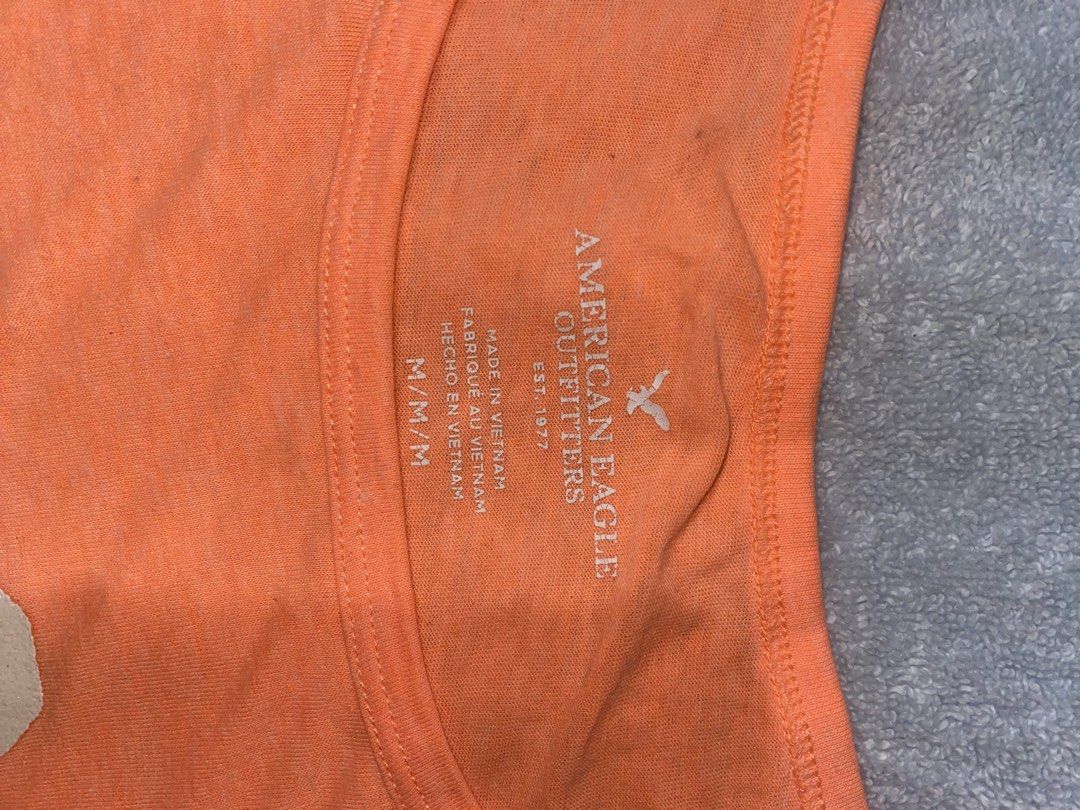 American Eagle Orange shirt (Category: Shirts) located in Manila. Submitted by miaki_17 (Listing ID 1470300656, Image 2). Description: Orange Shirt Width: 16.5 inch Length: 26 inch mop: gcash / bank transfer (BDO) mod: jnt / lalamove / meet up Note: delivery booking will be handled by the buyer, and all shipping fees will be shouldered by the buyer as well..