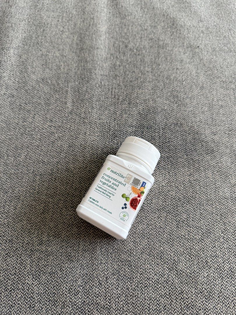AMWAY Nutrilite Concentrated Fruits And Vegetables 60 Tablets, Health ...