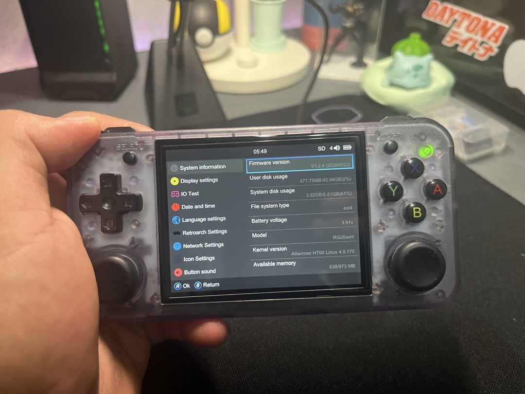Anbernic RG35XX H (Category: Others) located in Cabiao. Submitted by carldionne88724 (Listing ID 1470204491, Image 2). Description: FOR SALE: Anbernic RG35XX H Transparent Purple 🎮 | Dual SD Setup + FREEBIES! Rarely used, binili lang dahil sa gusto kong maglibang for surgery recovery. Hindi na nagamit after. 🎮FEATURES & UPGRADES 🛡️ Pre-installed screen protector for added screen protection 🔋Excellent Battery Condition 💾 Dual microSD card set