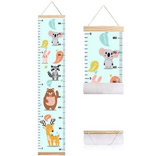 Animals Growth Chart for Kids, Baby Height Chart, Canvas Height ...