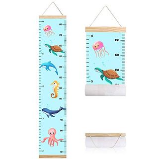 Animals Growth Chart for Kids, Baby Height Chart, Canvas Height ...