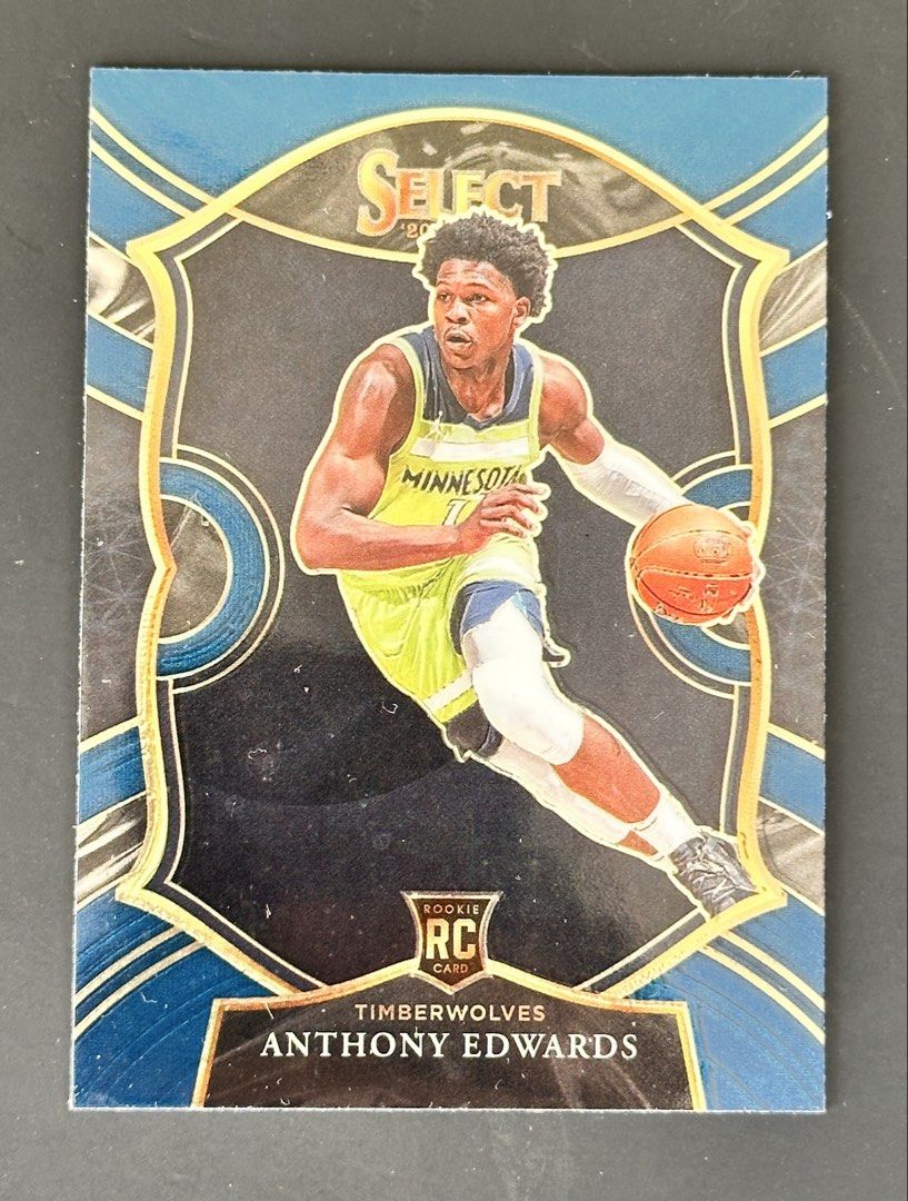 Anthony Edwards 2020-21 Panini Select Rookie Card (RC) (Category: Raw Singles) located in Mandaluyong City. Submitted by collectorsobsessions (Listing ID 1470319930, Image 1). Description: - Card in Near Mint condition. - PRICE: P450.
