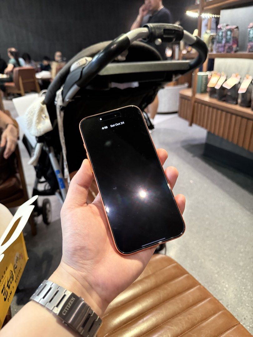 Apple iPhone 17 Pro Max 256gb FU (Category: iPhone 17 Series) located in Caloocan City. Submitted by aetong15 (Listing ID 1470161681, Image 2). Description: For sale or swap Iphone 17 Pro Max 256gb Cosmic Orange Factory Unlocked/No sim restriction ESIM Only - US Variant 100% Battery health, 238 cycle count Minimal paint chip around camera Complete with box, cord and case Note: Box not same IMEI, nagkapalit po. QC/Caloocan or halfway meetup.