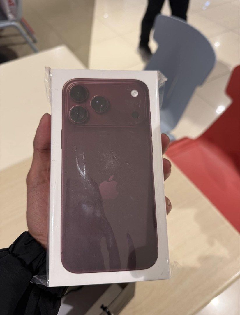 Apple iPhone 18 Pro Max 512GB Burgundy (Category: iPhone 18 Series) located in Manila. Submitted by walgnerrr (Listing ID 1470326060, Image 1). Description: - Model: Apple iPhone 18 Pro Max - Storage: 512GB - Color: Burgundy - Condition: Brand new, unopened box, factory sealed with plastic wrapping intact - Inclusions: Original box and USB-C charge cable - Authentic and ready to ship/meetup.