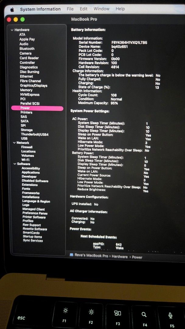 Apple MacBook Pro 14-inch M3 chip 16GB (Category: Laptops & Notebooks) located in Caloocan City. Submitted by reva_g (Listing ID 1470339709, Image 2). Description: - Model: MacBook Pro 14-inch, (COLOR: Space Grey) - Processor & Memory: Apple M3 chip, 16GB RAM, 512GB SSD - Display: Liquid Retina XDR display - Battery: 108 cycle count, 95% maximum capacity - Warranty: AppleCare+ active until October 1, 2028 - Condition: Clean, 100% working, well-ma