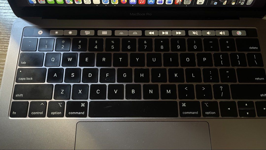 Apple MacBook Pro space grey (Category: Laptops & Notebooks) located in Caloocan City. Submitted by grandfish.6910ef (Listing ID 1470145233, Image 3). Description: - Color: Space Grey - Condition: may dents and fully operational - Features: Working keyboard and Touch Bar, clear screen display running macOS - Performance: Reliable solid machine for daily work, typing, and browsing - Battery: Charges fine and holds power well.