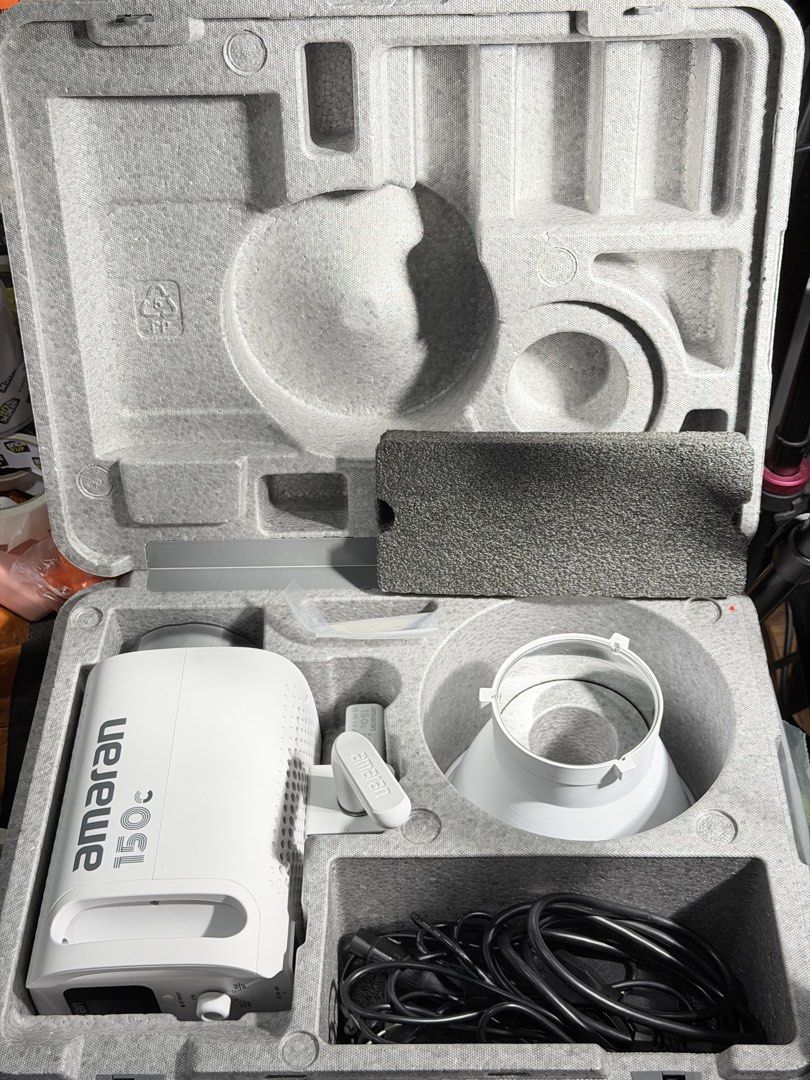 Aputure Amaran 150c Full RGB LED Monolight Studio Lighting (Category: Lighting & Studio Equipment) located in Iriga City. Submitted by cheeze_k3yk (Listing ID 1466999188, Image 3). Description: RFS: Upgrading only ✅ Fully functional, no issues with buttons, knobs ✅ Bought from Camera Commons ✅ Complete inclusions such as original packaging and contents ‼️ PLEASE EXPECT ‼️ - Signs of usage such as minimal scratches or dents especially at the base 