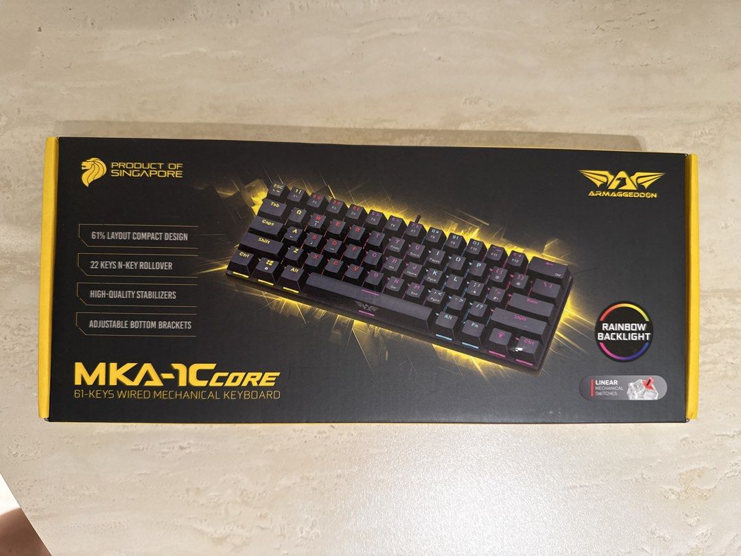 Armaggeddon MKA-11C Core 61-Keys Wired Mechanical Keyboard, Computers ...