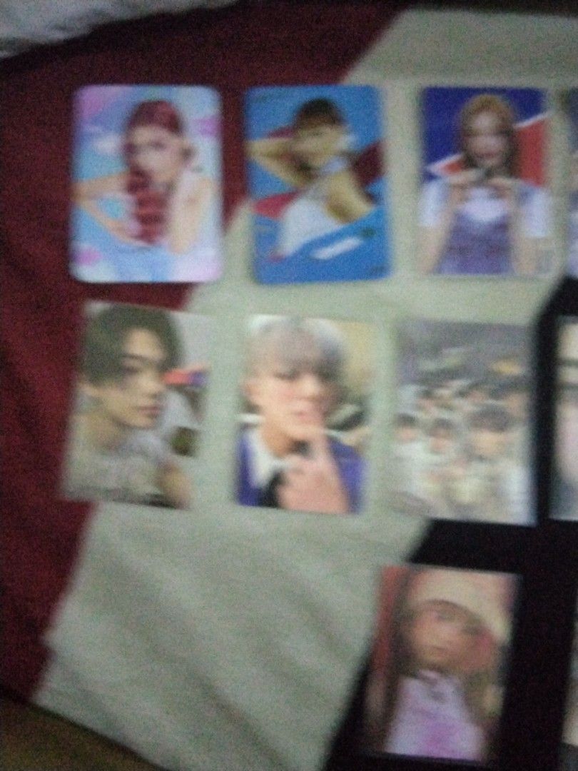 Assorted characters (Category: Raw Singles) located in Manila. Submitted by rainbowbarf (Listing ID 1470293922, Image 2). Description: KPOP PHOTOCARDS BUNDLE INCLUDES HIGH DEMAND PHOTOCARDS RUSH SALE 14 OFFICIAL PHOTOCARDS WYSIWYG MOD: JNT/LALAMOVE MOP: GCASH.