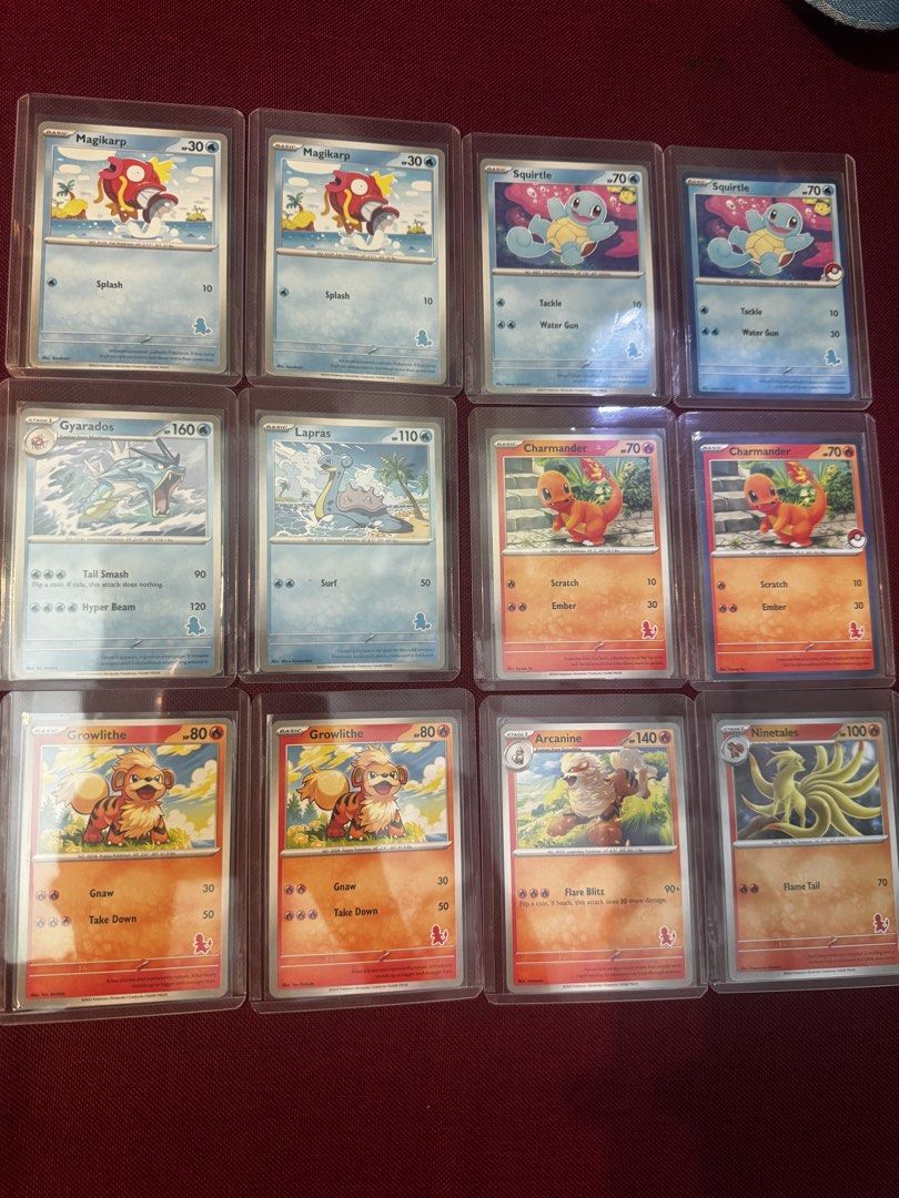 Assorted characters Common (Category: Raw Singles) located in Mandaluyong City. Submitted by jlanjosela22996 (Listing ID 1470307000, Image 1). Description: For Sale / Trade My 1st Battle NM Squirtle and Charmander Blue Boarder or Trade sa Booster Box Add akong Cash.
