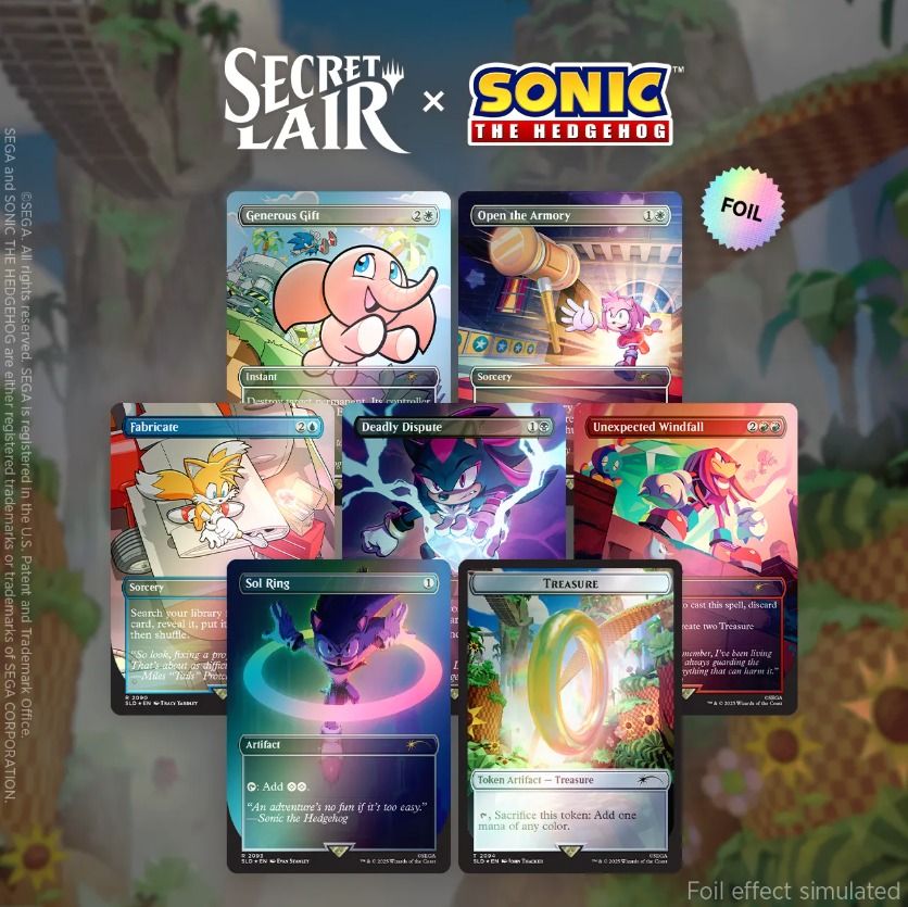 Secret Lair x Sonic: Chasing Adventure (Foil), Toys & Collectibles ...