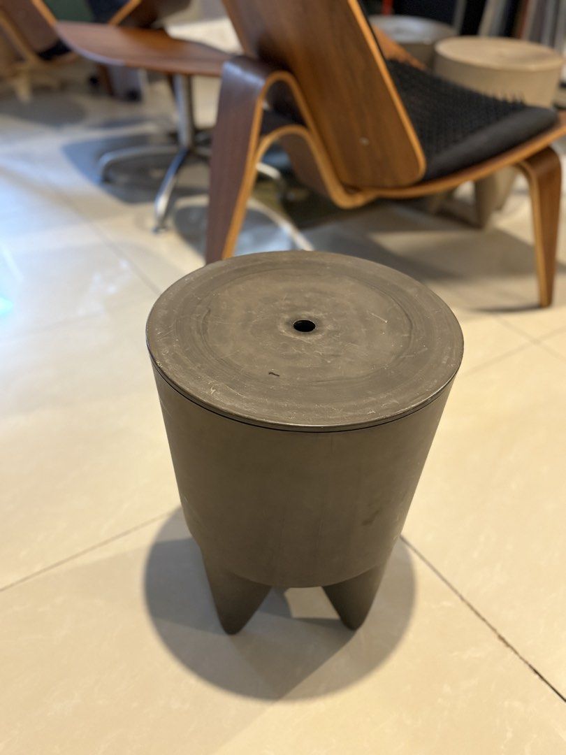 Authentic 1990s Philippe Starck “Bubu 1er” Stool / Side Table designed for XO Design. (Category: Chairs) located in Quezon City. Submitted by se2ndlookph (Listing ID 1470191572, Image 2). Description: Authentic 1990s Philippe Starck “Bubu 1er” Stool / Side Table designed for XO Design. A sleek, postmodern classic featuring a removable lid that uncovers a spacious internal storage compartment. * Condition: Good vintage condition. Please note there
