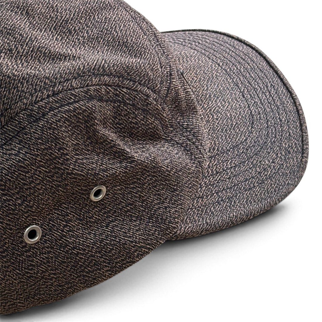 Authentic Supreme Box Logo 5-Panel Cap (Tweed Brown) (Category: Caps & Hats) located in Kidapawan. Submitted by reborngarments_2k25 (Listing ID 1470219537, Image 3). Description: Excellent Condition No Issue Color Rate:9.3/10 Faded tags but authentic 💯.