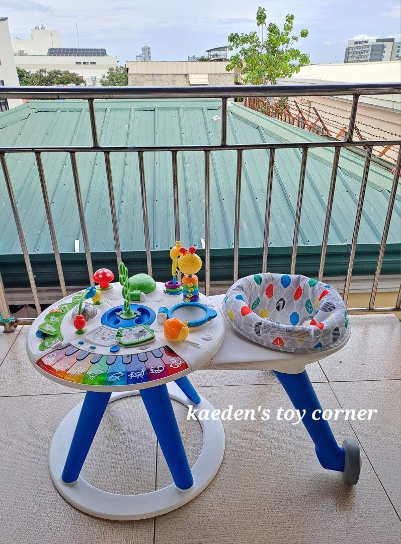 Baby Einstein 4n1 Grow Activity Center (Category: Infant Playtime) located in Cebu City. Submitted by kaedenscebu (Listing ID 1470315411, Image 1). Description: Baby Einstein 4n1 Discovery Activity ▪︎Age suitable : 6months upto 3yrs. ▪︎Around We grow 4n1 activity center ▪︎Interactive baby enterainer & walker ▪︎360 degree rotating seat ▪︎Convert into activity table & floor station play. ▪︎+15 sensory activities for babies ▪︎Multilingual language ▪
