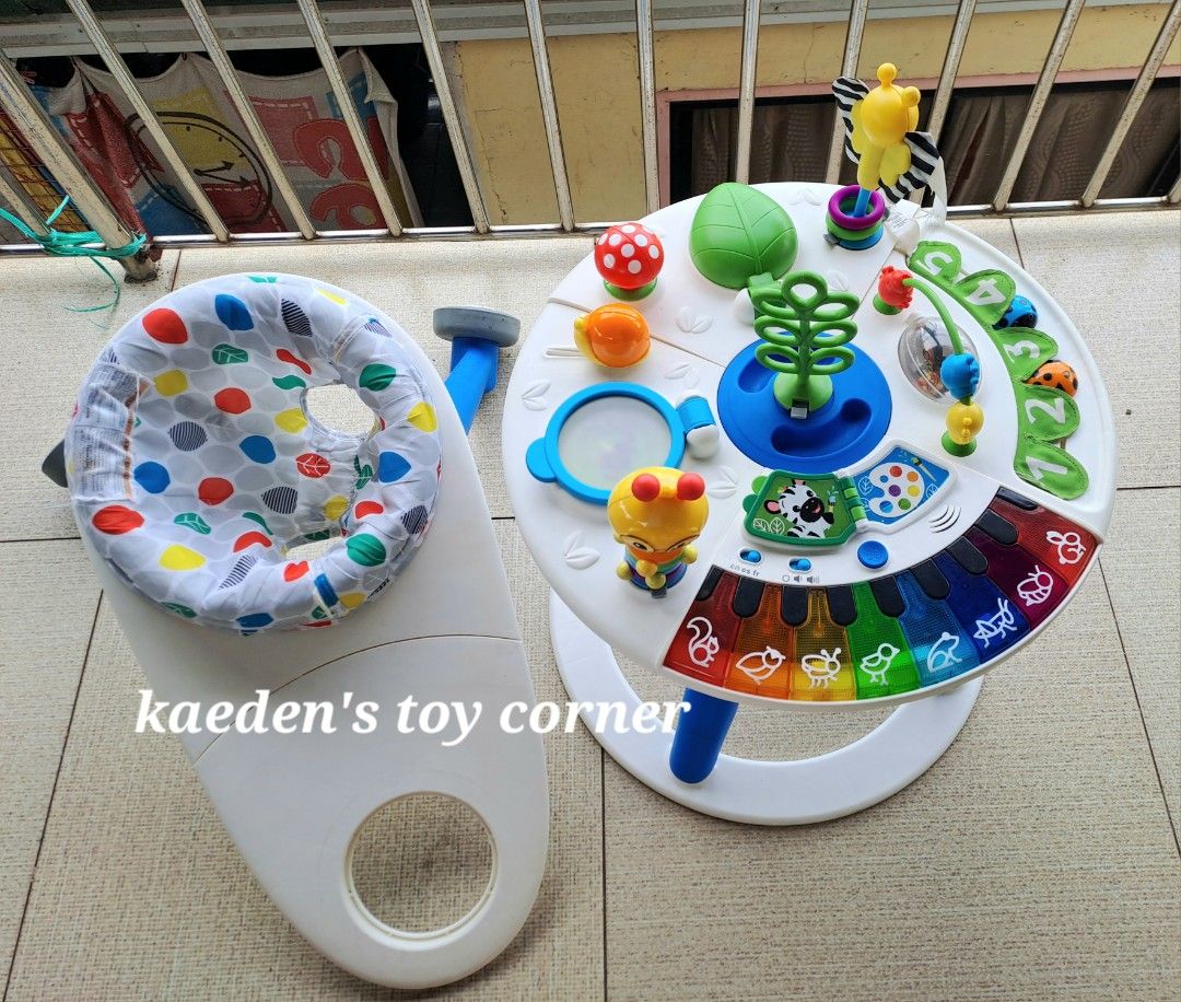 Baby Einstein 4n1 Grow Activity Center (Category: Infant Playtime) located in Cebu City. Submitted by kaedenscebu (Listing ID 1470315411, Image 2). Description: Baby Einstein 4n1 Discovery Activity ▪︎Age suitable : 6months upto 3yrs. ▪︎Around We grow 4n1 activity center ▪︎Interactive baby enterainer & walker ▪︎360 degree rotating seat ▪︎Convert into activity table & floor station play. ▪︎+15 sensory activities for babies ▪︎Multilingual language ▪