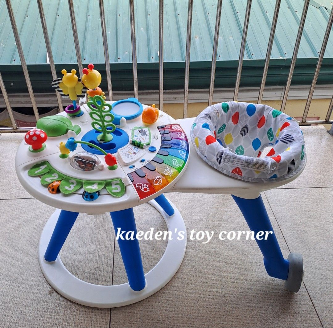 Baby Einstein 4n1 Grow Activity Center (Category: Infant Playtime) located in Cebu City. Submitted by kaedenscebu (Listing ID 1470315411, Image 3). Description: Baby Einstein 4n1 Discovery Activity ▪︎Age suitable : 6months upto 3yrs. ▪︎Around We grow 4n1 activity center ▪︎Interactive baby enterainer & walker ▪︎360 degree rotating seat ▪︎Convert into activity table & floor station play. ▪︎+15 sensory activities for babies ▪︎Multilingual language ▪