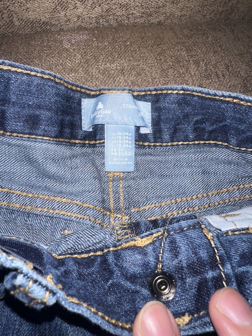 Baby Gap Straight fit pants (Category: Babies & Kids Fashion) located in Carmona. Submitted by francisder50014 (Listing ID 1470271615, Image 2). Description: babyGap Embroidered Patch Straight Fit Jeans (Pee Wee League Edition)..
