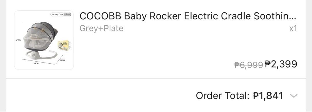 Baby Rocker (Category: Children's Beds) located in Makati City. Submitted by bini_benta20 (Listing ID 1470236412, Image 2). Description: .