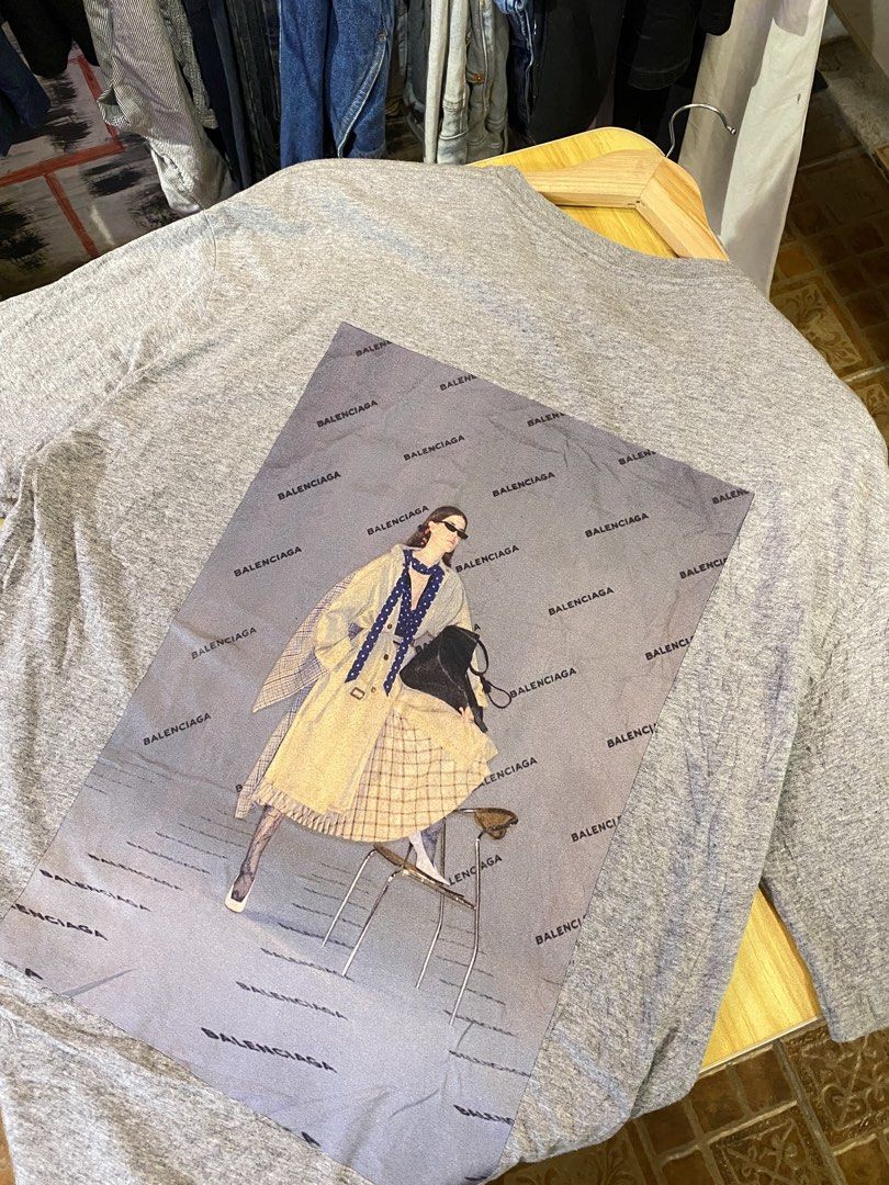 Balenciaga Graphic shirt (Category: Shirts) located in Manila. Submitted by thriftvibes324 (Listing ID 1470243816, Image 2). Description: Size: S best fit large No issue Colorate:9.8/10 .