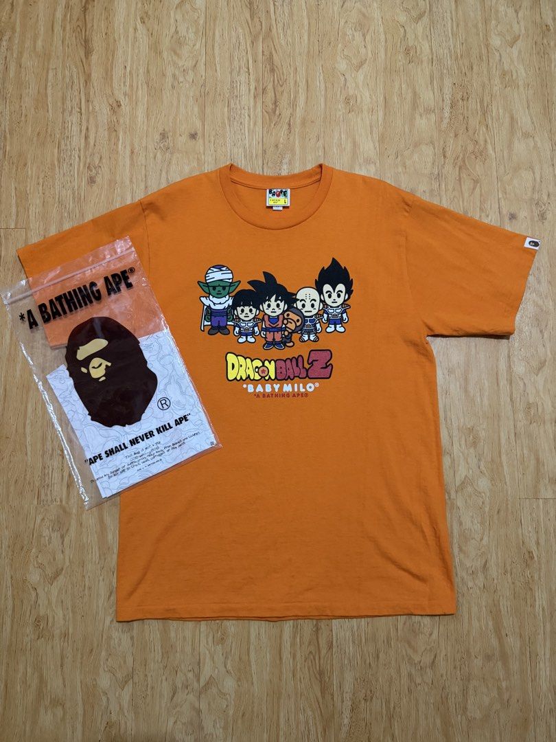 BAPE Dragon Ball Z Tee (Category: Tshirts & Polo Shirts ) located in Danao, Cebu. Submitted by yunoball (Listing ID 1470303704, Image 1). Description: Size L on tag 21x29 Excellent Condition Good as new Guaranteed authentic .