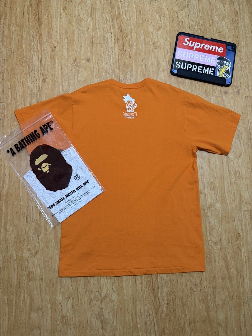 BAPE Dragon Ball Z Tee (Category: Tshirts & Polo Shirts ) located in Danao, Cebu. Submitted by yunoball (Listing ID 1470303704, Image 3). Description: Size L on tag 21x29 Excellent Condition Good as new Guaranteed authentic .