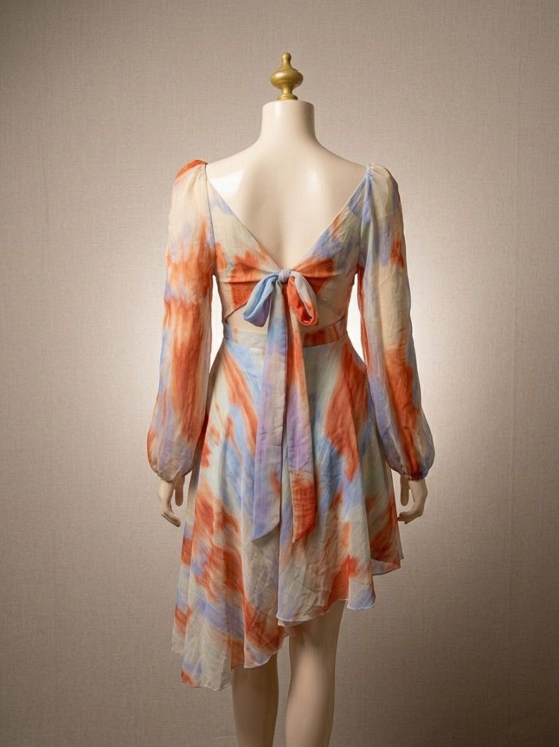 Beach/Fairy Dress (Category: Dresses) located in Manila. Submitted by akiramae16 (Listing ID 1470232155, Image 2). Description: FOR SALE‼️ Flowy fabric Size S-L Not padded Pwede pangbeach or fairy Self tie back (Actual photo change background only) 📌 Las piñas.