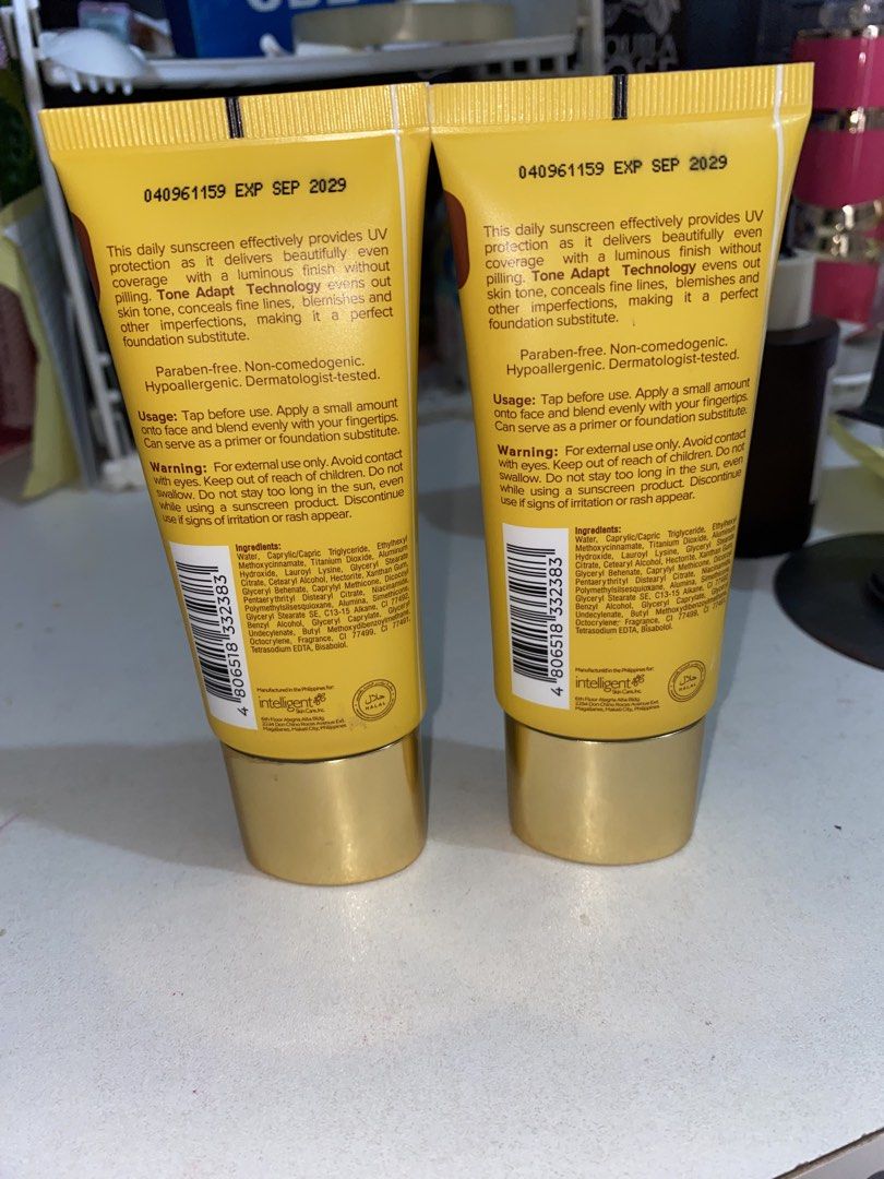 Belo tinted sunscreen (Category: Face Care) located in Caloocan City. Submitted by clong.ells (Listing ID 1470186546, Image 2). Description: Bought (500) both 3x ko lang nagamit Not suitable for my skin type Caloocan/qc/manila.